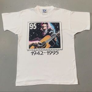 Jerry Garcia 1995 Memorial Stamp Shirt XL Vintage